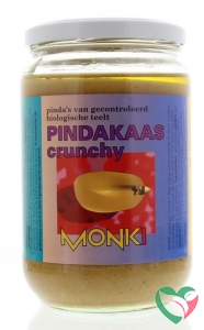 Monki Pindakaas crunchy met zout eko bio