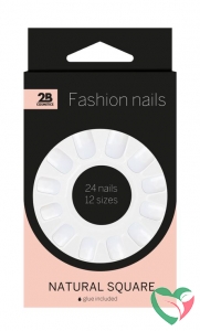 2B Nails natural square