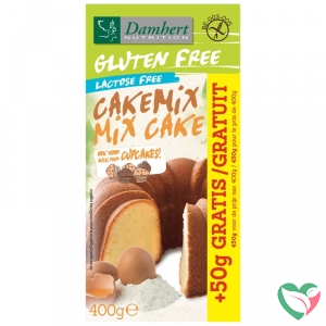 Damhert Cakemix glutenvrij met 50 gram gratis
