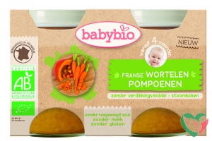 Babybio Groenten wortel pompoen 130 gram bio